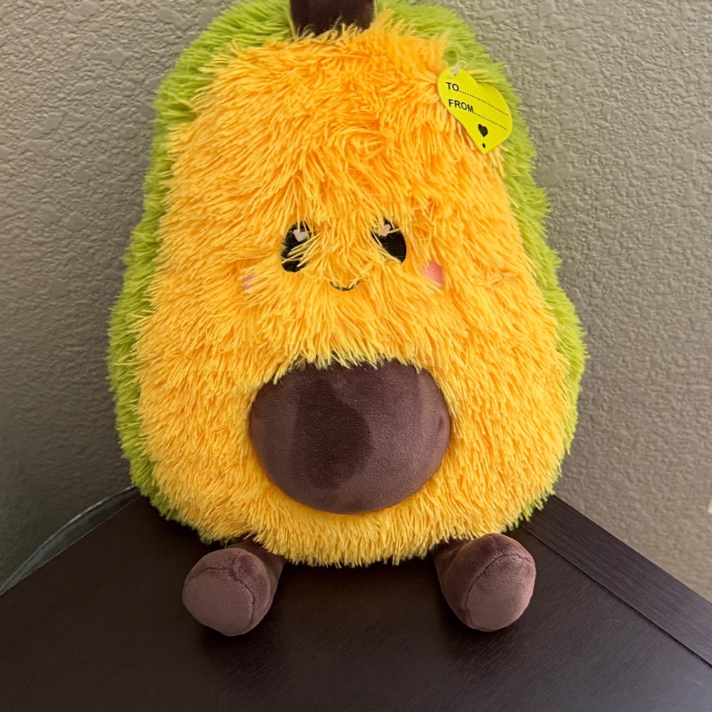 Cute Avocado Plush heat bag.